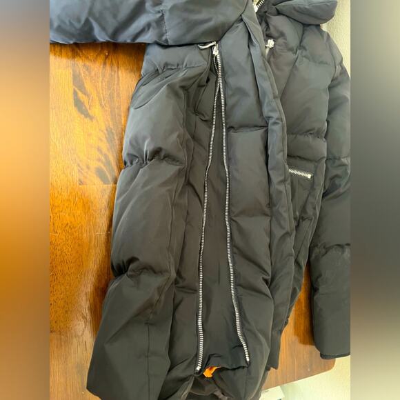 Orolay Thicken Down Puffer Hooded Jacket Black Winter Snow Coat - Picture 10 of 13